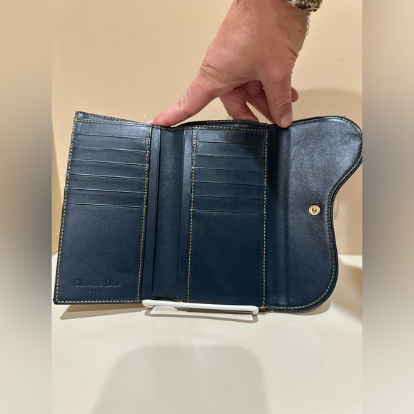 Dior Trotter Saddle Navy Wallet 3/4 Length - Picture 11 of 16